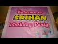 srihan birthday party