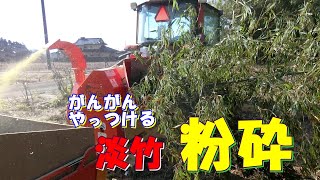 淡竹よ覚悟しろ！　今日はがんがんやっつける　Bamboo crushing normal speed