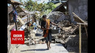 Lombok earthquake: Moment the quake struck caught on camera - BBC News