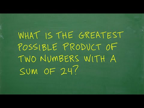What two numbers make 24?