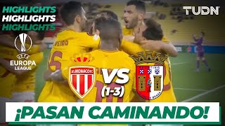 Highlights | Mónaco 1(1)-(3)1 Braga | UEFA Europa League - 8vos | TUDN