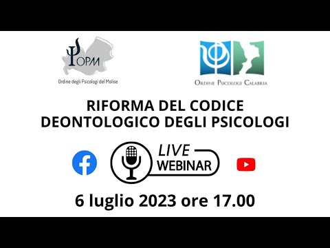 Riforma Del Codice Deontologico Degli Psicologi - YouTube