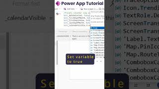 How to use Calendar Control in Power Apps