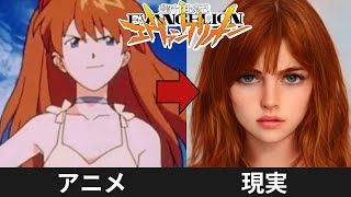 エヴァンゲリオンのキャラクターをAIで実写化してみた【アニメとリアル】EVANGELION in real life