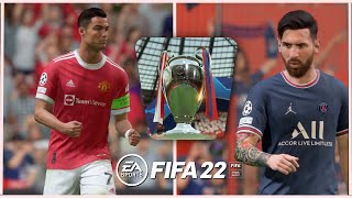 Cristiano Ronaldo vs Lionel Messi | UCL Final | Manchester United vs PSG | FIFA 22 | PS5 Gameplay