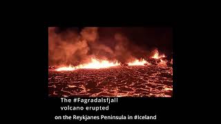The #Fagradalsfjall volcano #eruption on the Reykjanes peninsula in #Iceland