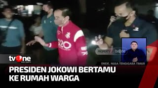 Presiden Jokowi Bertamu ke Sejumlah Rumah Warga di Ende untuk Berikan Bantuan | Kabar Pagi tvOne