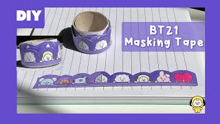 BT21 Masking Tape DIY | BT21 stationery