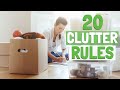 How to STAY CLUTTER FREE - 20 Clutter Free Rules That Really Work!