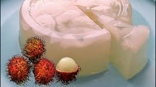 Exotic RAMBUTAN PUDDING Fruit Dessert