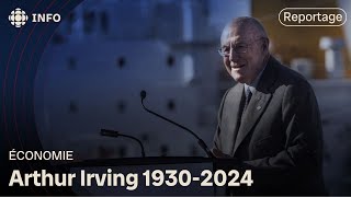 L'ex-PDG de la pétrolière Irving Oil Arthur Irving est mort