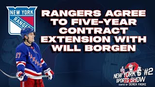 Will Borgen agrees to five-year contract extension with Rangers