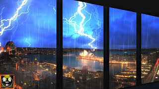 Heavy Thunderstorm over Sydney | Rain, Thunder and Loud Lightning Sounds for Sleep, Study, Relax