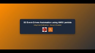 S3 EVENT-DRIVEN AUTOMATION USING AWS LAMBDA