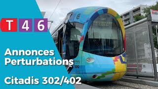 Annonces Sonores Perturbations sur T4 et T6 - TCL Lyon