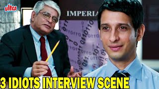 3 idiots Interview Scene | Aamir Khan | R. Madhavan |  Sharman Joshi | Best Hindi Scene
