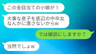 結婚の挨拶で社長の息子の家に行くと、中卒の私を寄生虫扱いする彼氏の母が「金目当ての女だ！」と叫んだ。私の正体がばれた後、彼女の反応は笑えた。