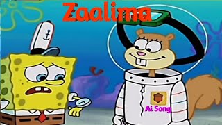 SpongeBob SquarePants Sing a bollywood  song by Ai cover (Zaalima) #song #ai