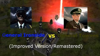 C\u0026C Gen. ZH - General Ironside VS. General Townes (Improved Version/Remastered)