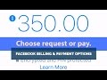 Facebook Send or Request Money Instructions