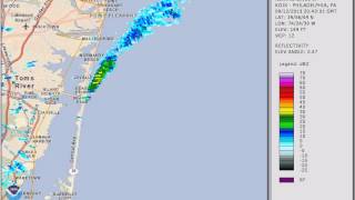Seaside Park Fire As Viewed By Doppler Radar