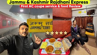 Luxurious Rajdhani Express First Ac Coupe Journey to Jammu & Kashmir || Extreme Fog Train Journey