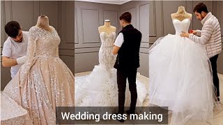Wedding gown making || POPULAR FABRICS USED IN THE MAKING OF BALL GOWN WEDDING DRESSES