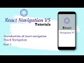 React Navigation V5  (stack navigator)