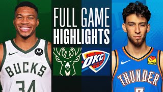 BUCKS at THUNDER | NBA PRESEASON FULL GAME HIGHLIGHTS | October 17, 2023