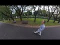 insta360 x3 と3mの自撮り棒を使って辰巳の森海浜公園で撮影してきました。