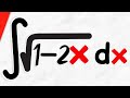 Integral of sqrt(1-2x) | Calculus 1 Exercises