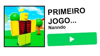 Eu Joguei o Primeiro Jogo do Roblox!