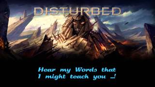 Disturbed - Sound of Silence [Immortalized] with lyrics on-screen HD (Cover)