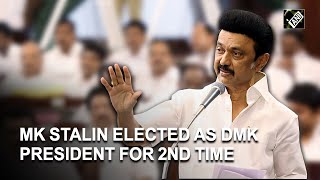 DMK General Council Meeting: MK Stalin elected president for 2nd time