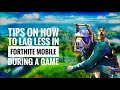 Tips on how to Lag Less in Fortnite mobile DURING A GAME (for 30fps players)