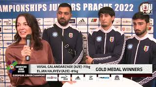 INTERVIEW - Vusal GALANDARZADE \u0026 Eljan HAJIYEV (AZE) - European Championships Juniors Prague 2022