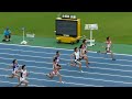 2011全中陸上奈良 女子100m 準決勝2組 2011 08 22