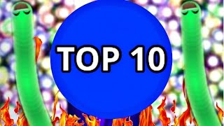 SLITHER.IO - TOP 10 BEST PLAYERS 2016 - PART2