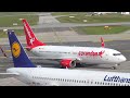 4k 35 minutes plane spotting at hamburg airport 747 737max a320neo u0026 more