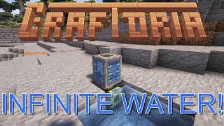 Craftoria Tutorial - INFINITE WATER!!  VERY EASY!