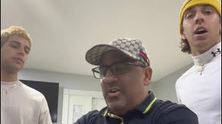 Dominican dad reading brainrot words the movie