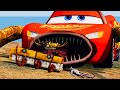 Epic Escape From the Lightning McQueen Eater, Car Eater, Bus Eater in BeamNG.Drive