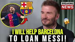 🚨 BREAKING: David Beckham Breaks Silence on Messi’s Potential Barcelona Return! Football News