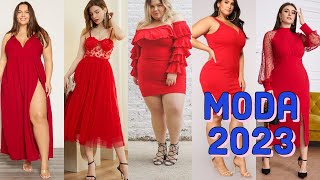 Vestidos de moda 2023/2024cómo combinar un vestido rojo con estilo ✅ looks y outfis con vestido rojo