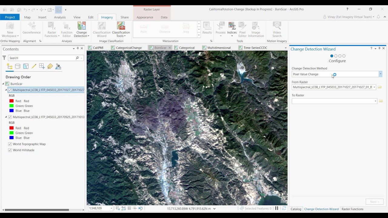 Introduction: Change Detection Wizard In ArcGIS Pro 2.7 - YouTube