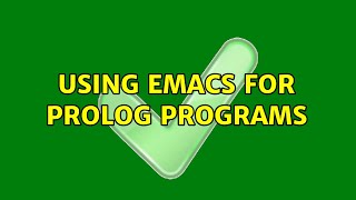 Ubuntu: Using emacs for prolog programs