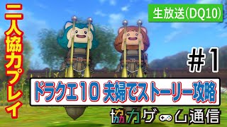 【ドラクエ10】夫婦で最初からストーリーを進めていきます～！#1【ドルボード獲得まで】