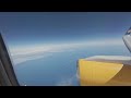 timelapse of the flight from punta arenas to union glacier right side view