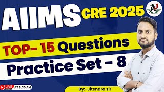 CRE NURSING OFFICER | NORCET 2025 | TOP 15 Non-Medical Question  | CLASS- 8  | By: Jitendra Sir