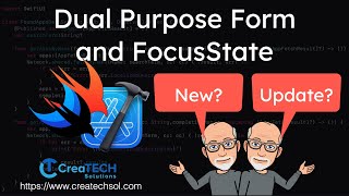 Dual Purpose Form and FocusState in SwiftUI